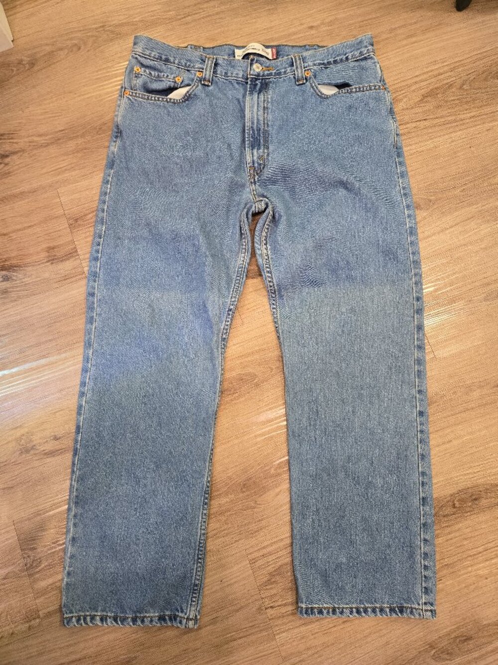 Levi's 505 Regular Fit Straight Leg Jeans Mens Size 38x30
